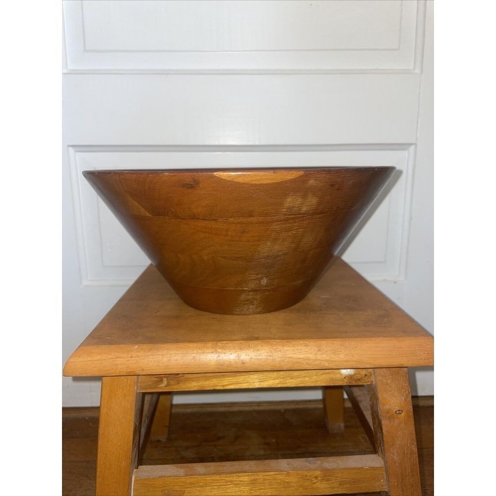 Burl Walnut #116 Out Of Billings Missouri Beautiful Natural Wood Serving Bowl‎